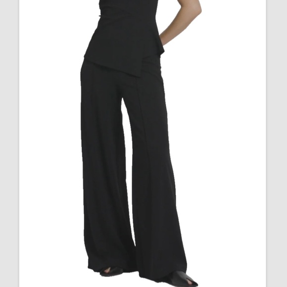 RARE Derek Lam Collection Sailor Flare Black Trouser Sz 0 - Picture 9 of 16